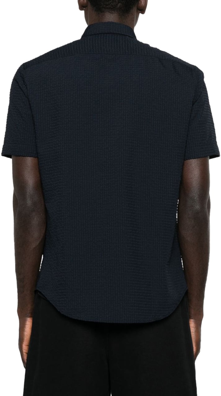 Emporio Armani Shirts Blue Blauw