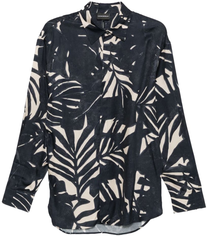 Emporio Armani Shirts Black Zwart