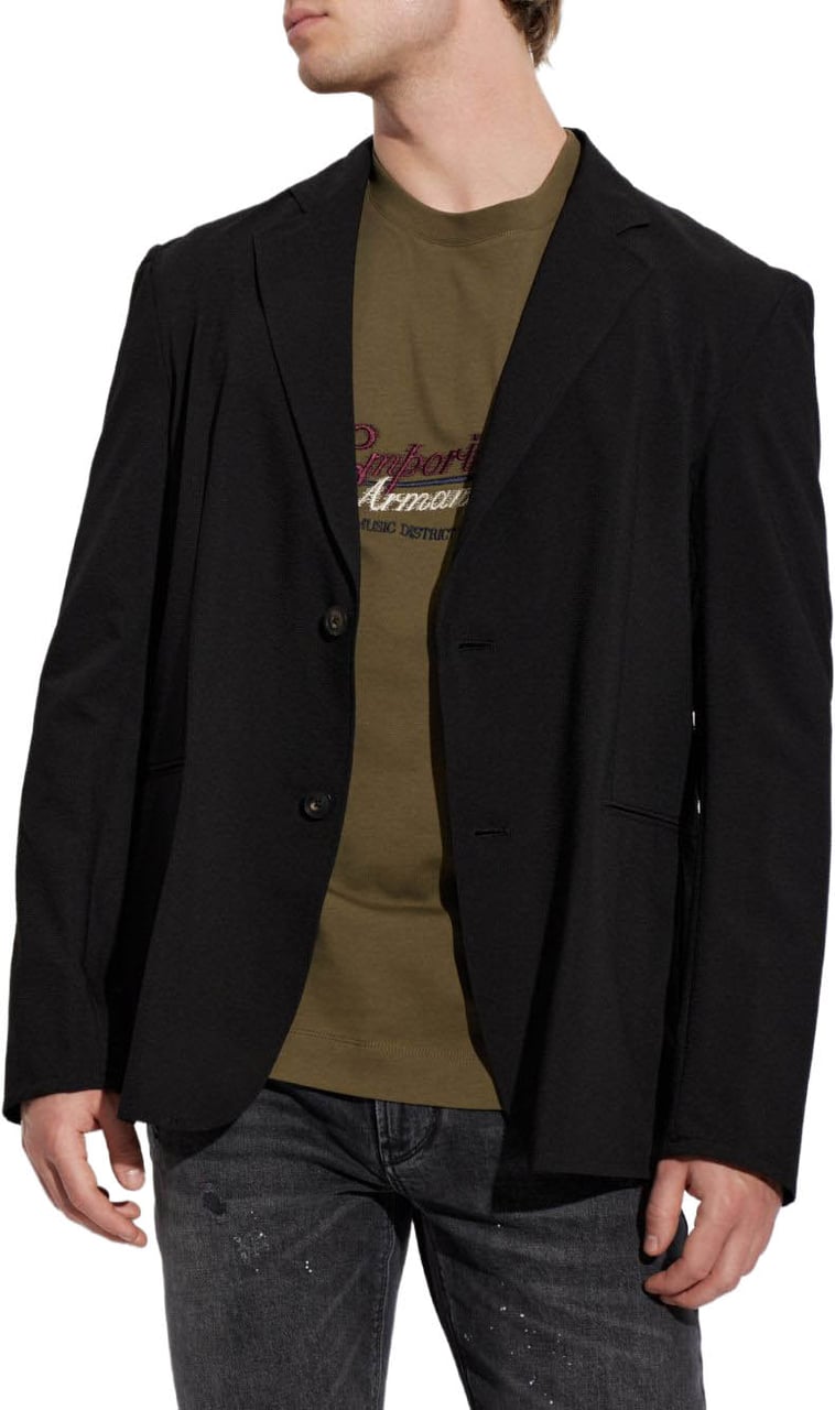 Emporio Armani Jackets Black Zwart