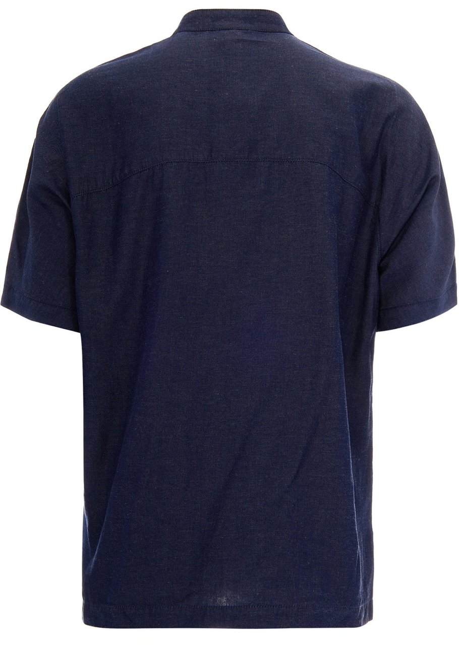 Emporio Armani Shirts Blue Denim Navy