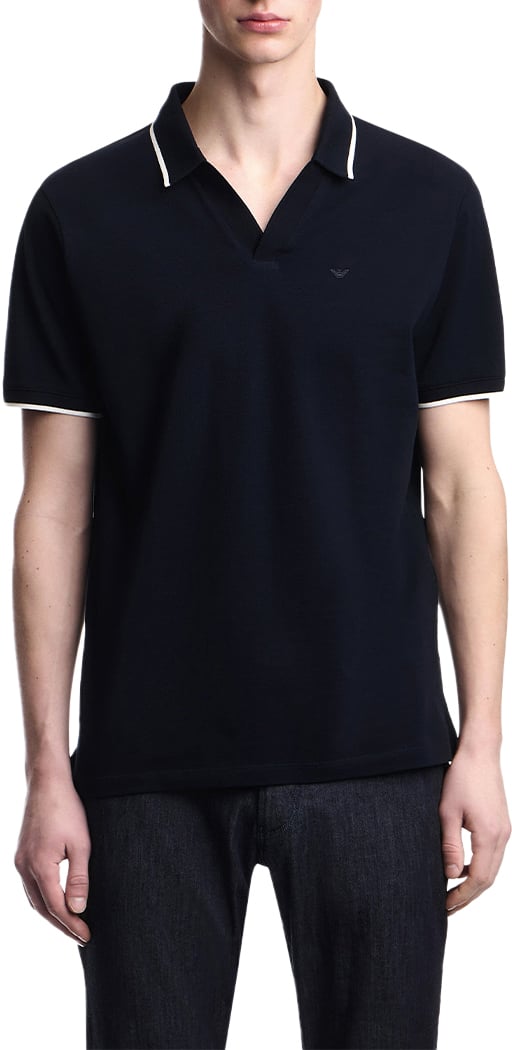 Emporio Armani Polos Blue Blauw