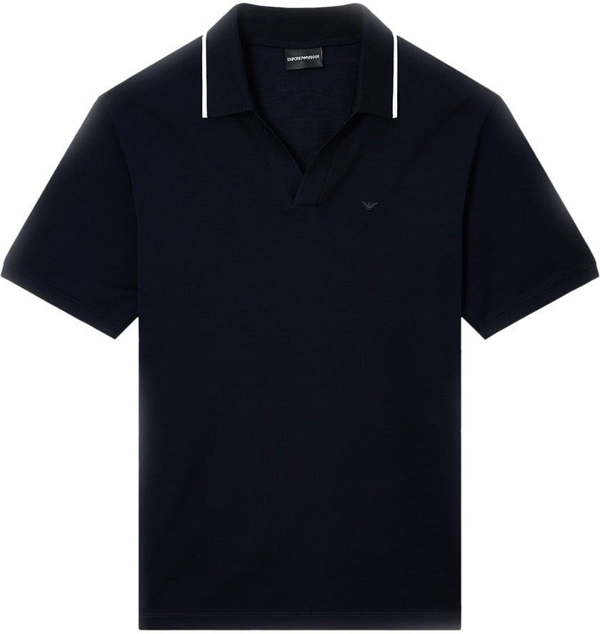 Emporio Armani Polos Blue Blauw