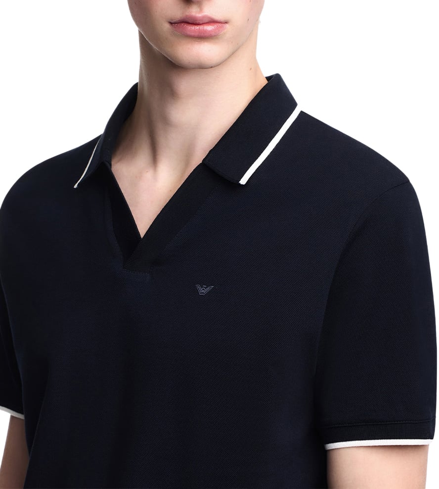 Emporio Armani Polos Blue Blauw