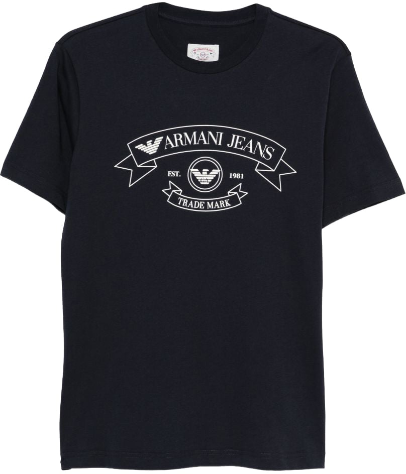 Emporio Armani T-Shirts And Polos Blue Blauw