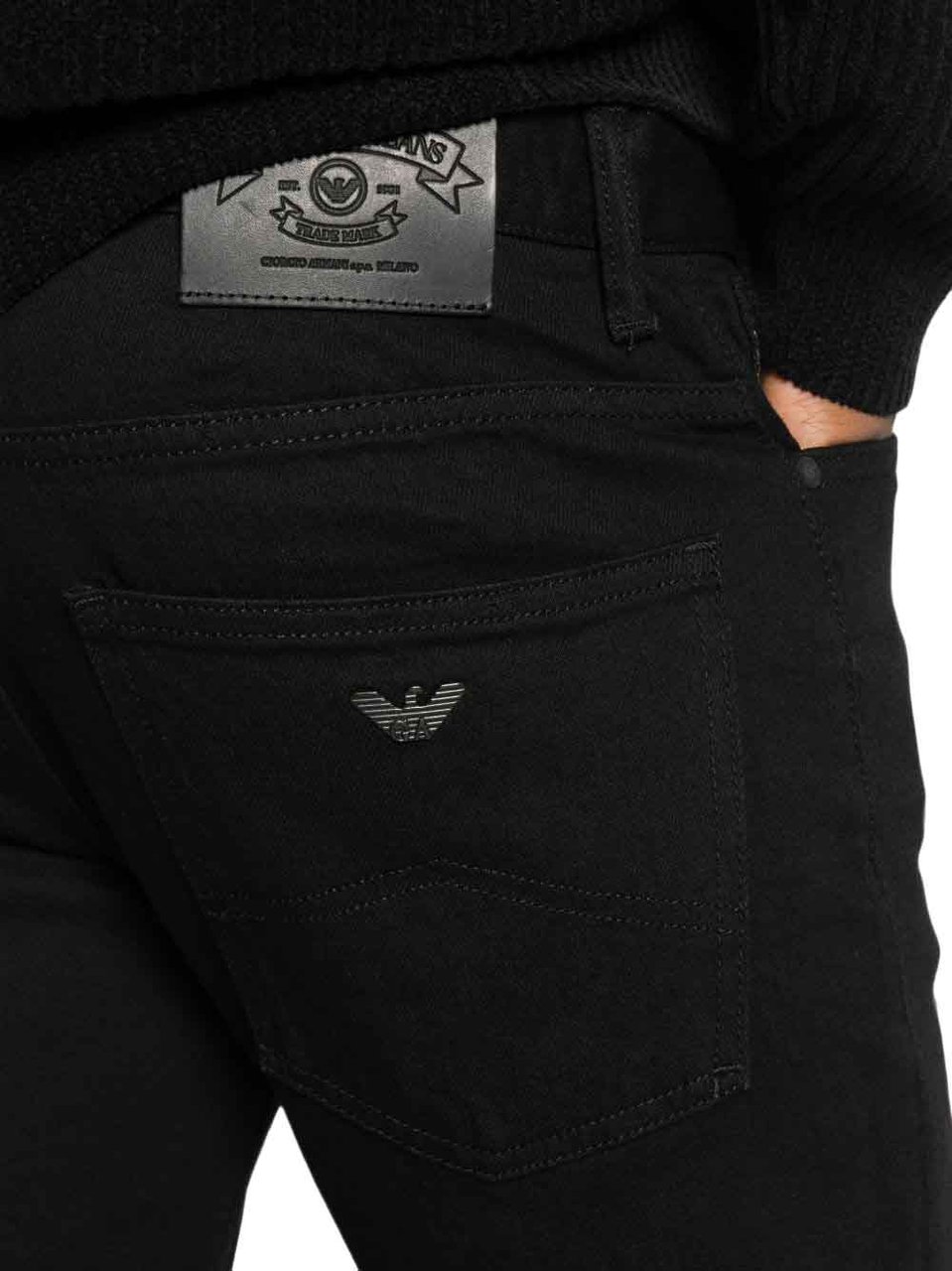 Emporio Armani Jeans Black Zwart
