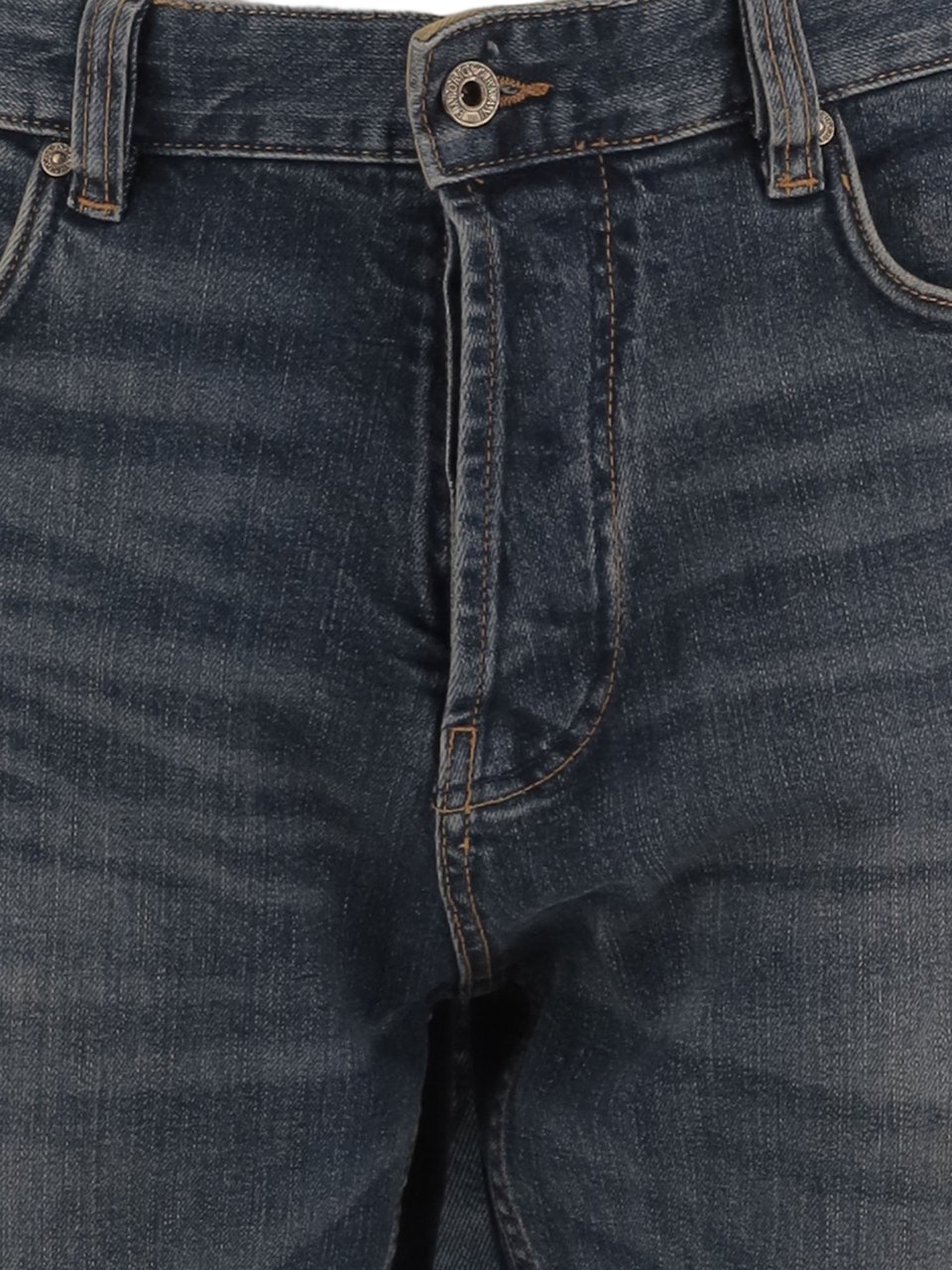Emporio Armani Straight-Leg Denim Jeans With Classic Five-Pocket Design Grijs