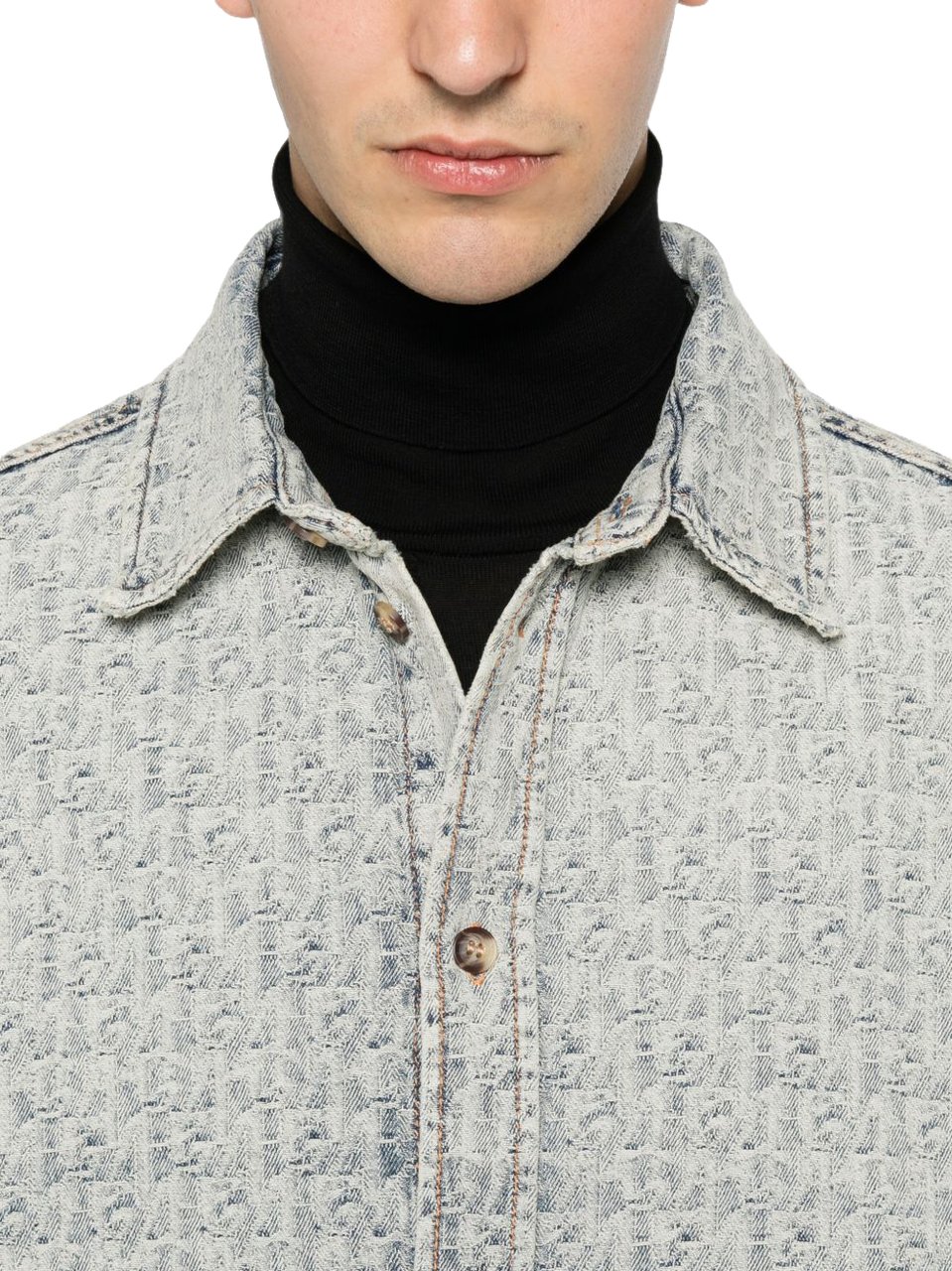 Emporio Armani Shirts Light Blue Lichtblauw