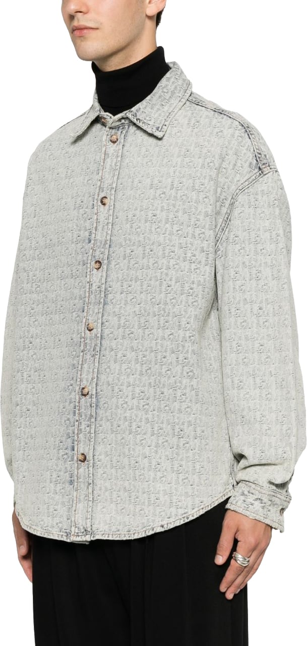 Emporio Armani Shirts Light Blue Lichtblauw
