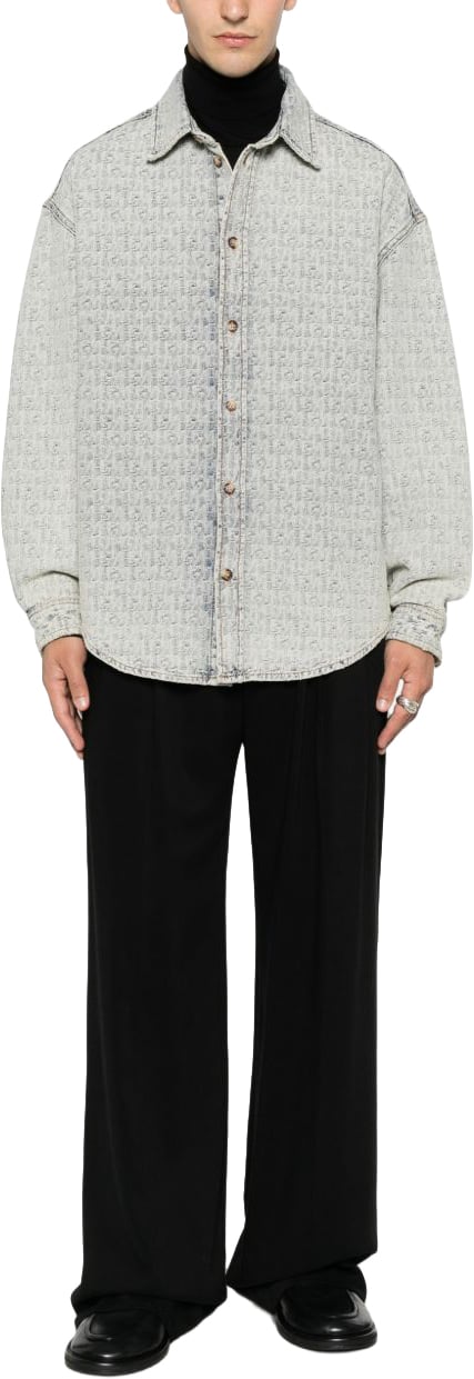 Emporio Armani Shirts Light Blue Lichtblauw