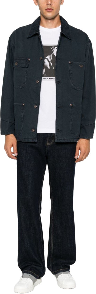 Emporio Armani Jackets Navy Navy
