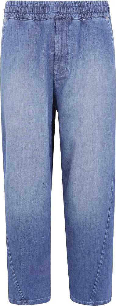 Emporio Armani Trousers Navy Blauw