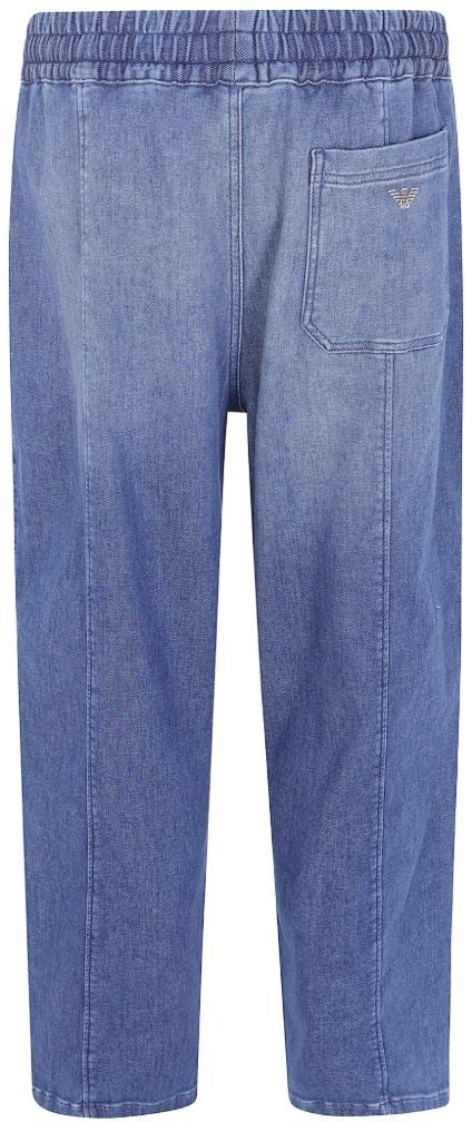 Emporio Armani Trousers Navy Blauw