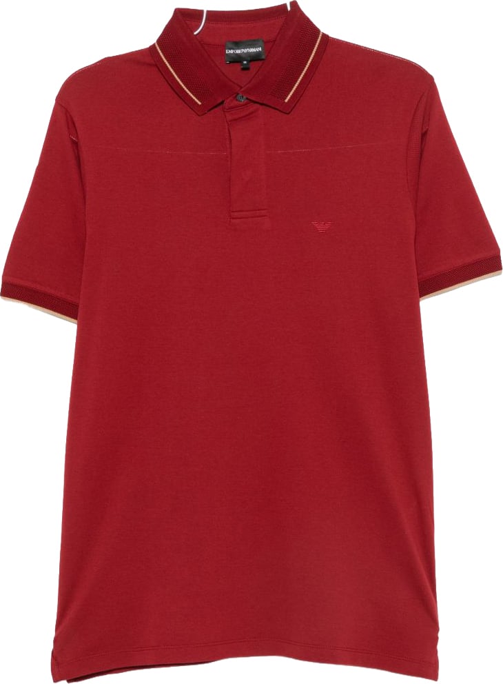 Emporio Armani T-Shirts And Polos Bordeaux Maroon