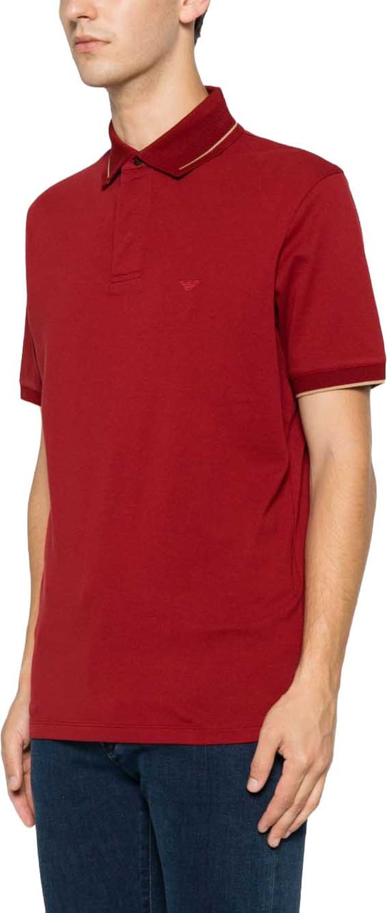 Emporio Armani T-Shirts And Polos Bordeaux Maroon