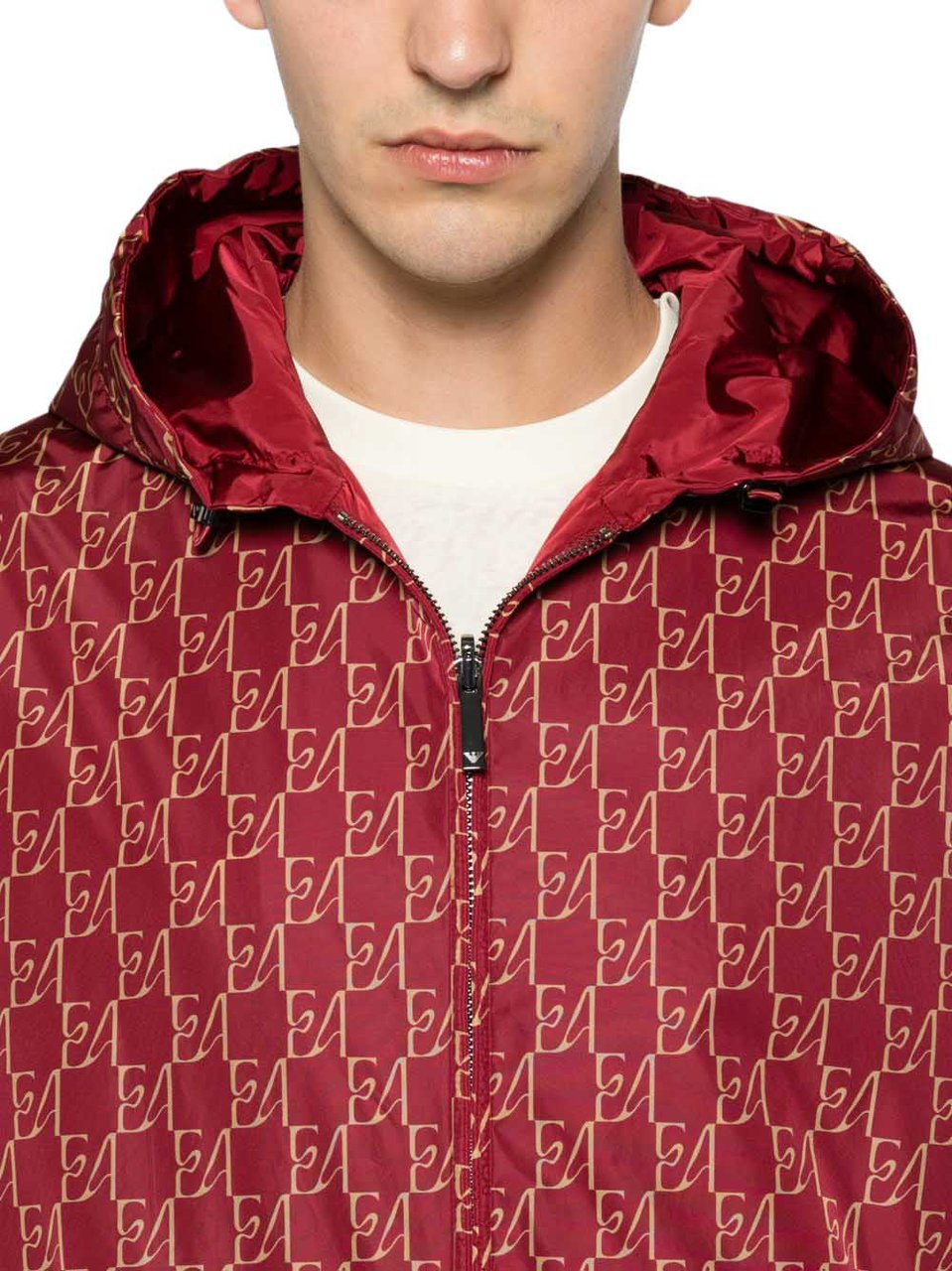 Emporio Armani Coats Bordeaux Maroon