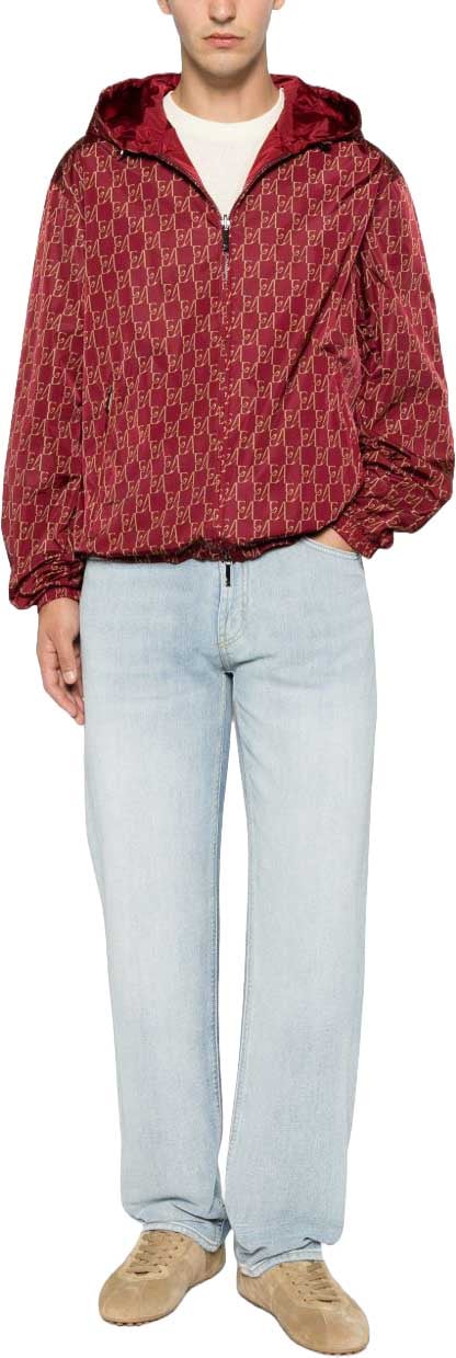 Emporio Armani Coats Bordeaux Maroon