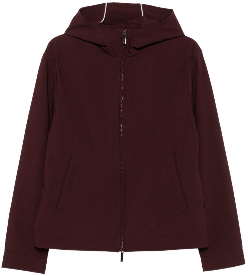 Emporio Armani Coats Bordeaux Maroon