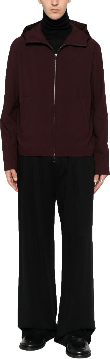 Emporio Armani Coats Bordeaux Maroon