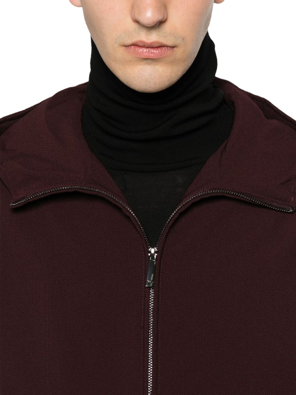 Emporio Armani Coats Bordeaux Maroon