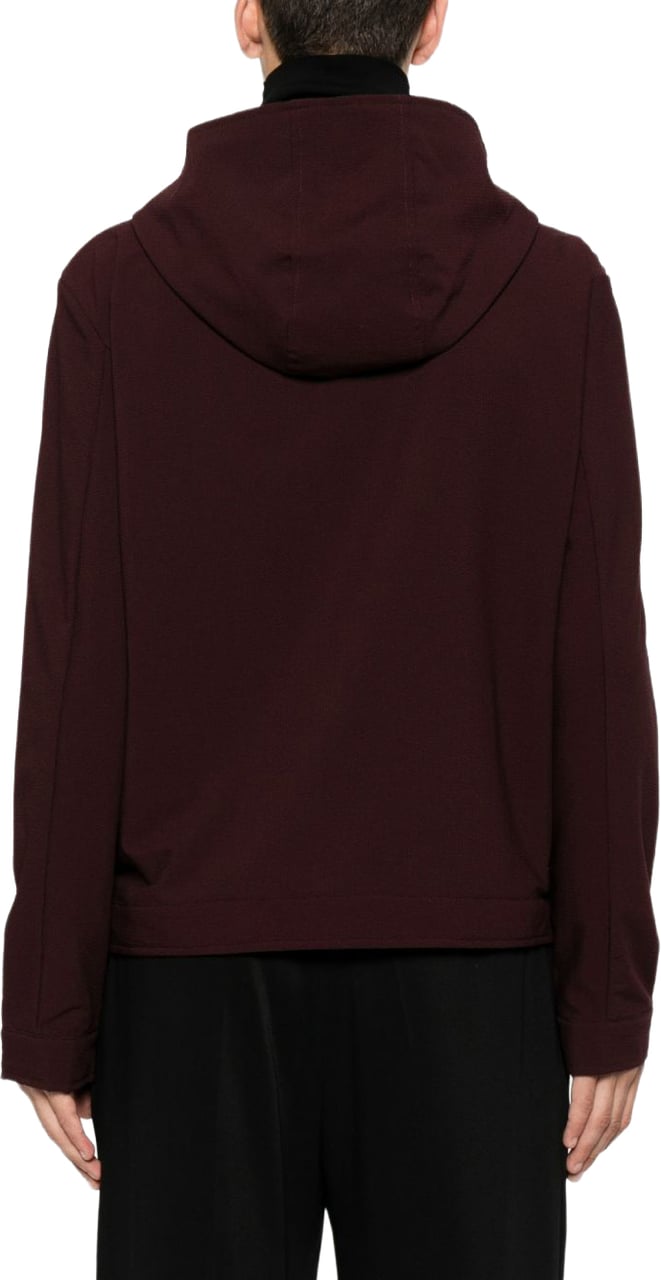 Emporio Armani Coats Bordeaux Maroon