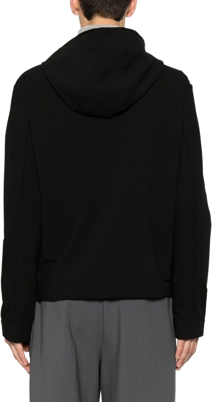 Emporio Armani Coats Black Zwart