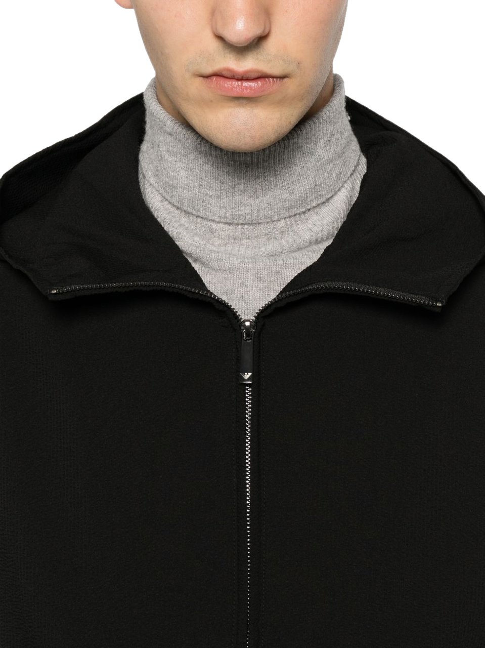 Emporio Armani Coats Black Zwart