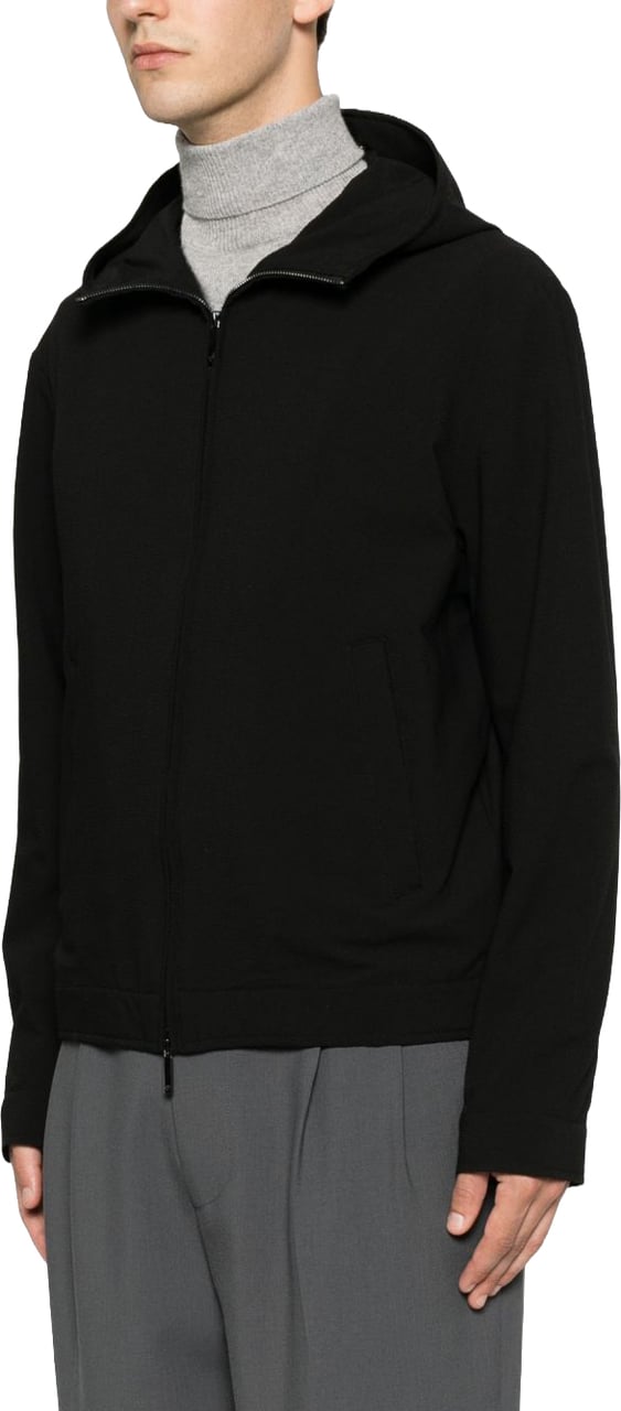 Emporio Armani Coats Black Zwart