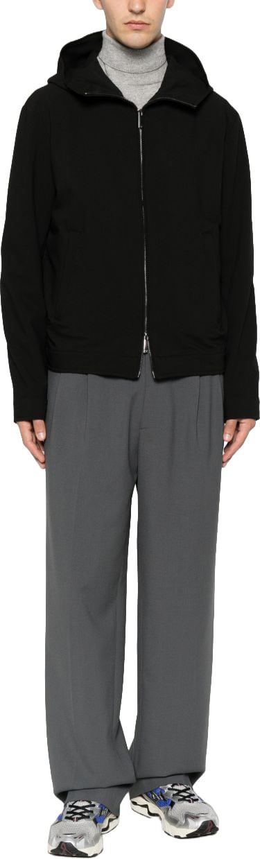 Emporio Armani Coats Black Zwart