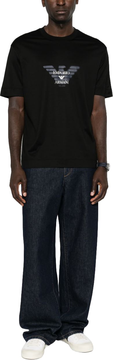 Emporio Armani T-Shirts And Polos Black Zwart
