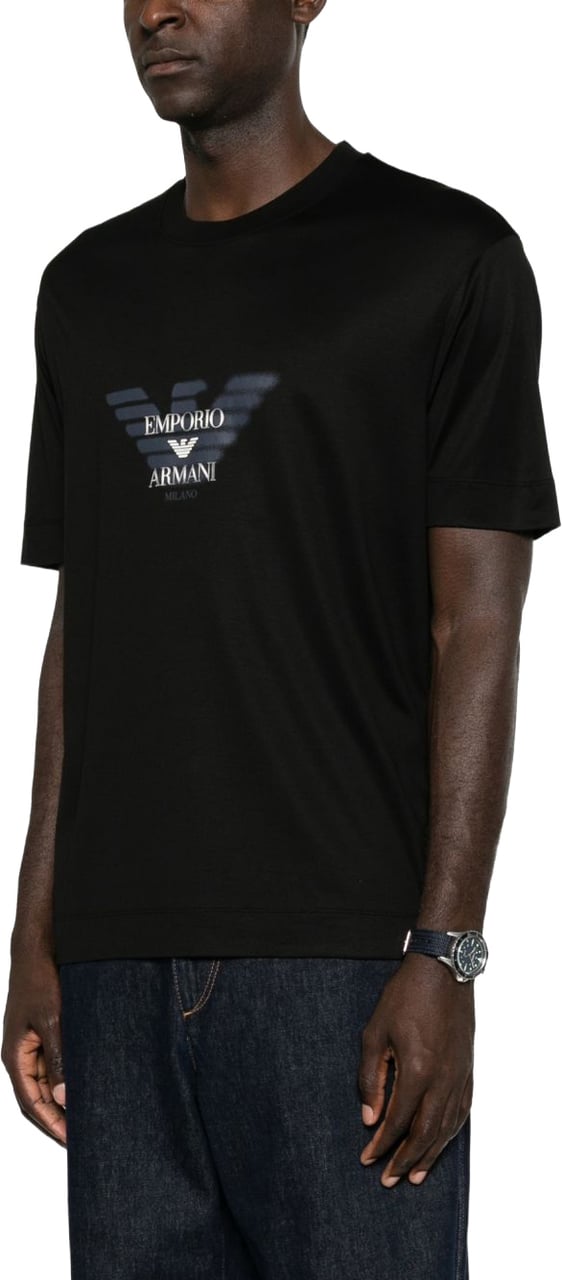 Emporio Armani T-Shirts And Polos Black Zwart