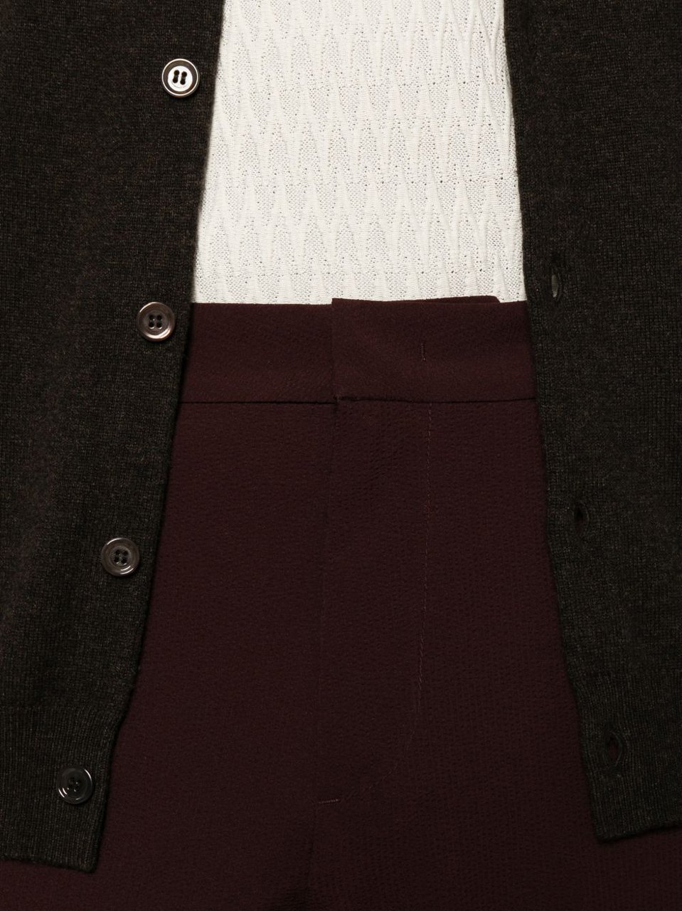 Emporio Armani Trousers Brown Maroon