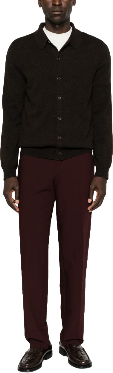 Emporio Armani Trousers Brown Maroon