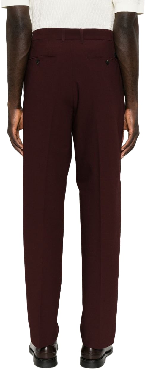Emporio Armani Trousers Brown Maroon