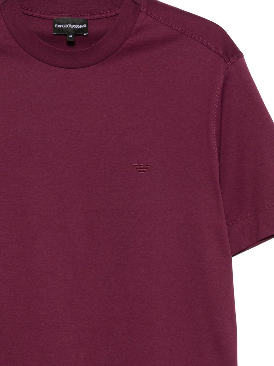 Emporio Armani T-Shirts And Polos Bordeaux Maroon