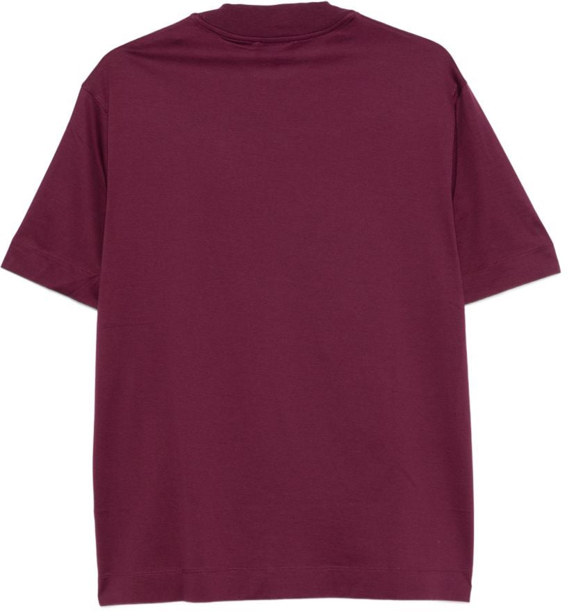 Emporio Armani T-Shirts And Polos Bordeaux Maroon