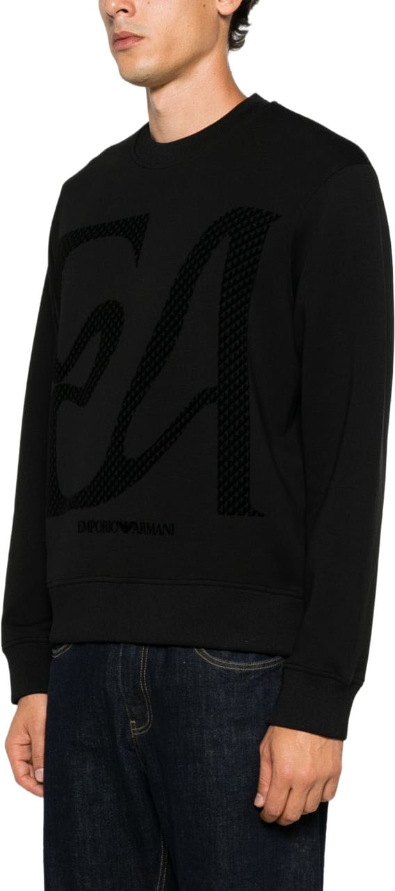 Emporio Armani Sweaters Navy Zwart