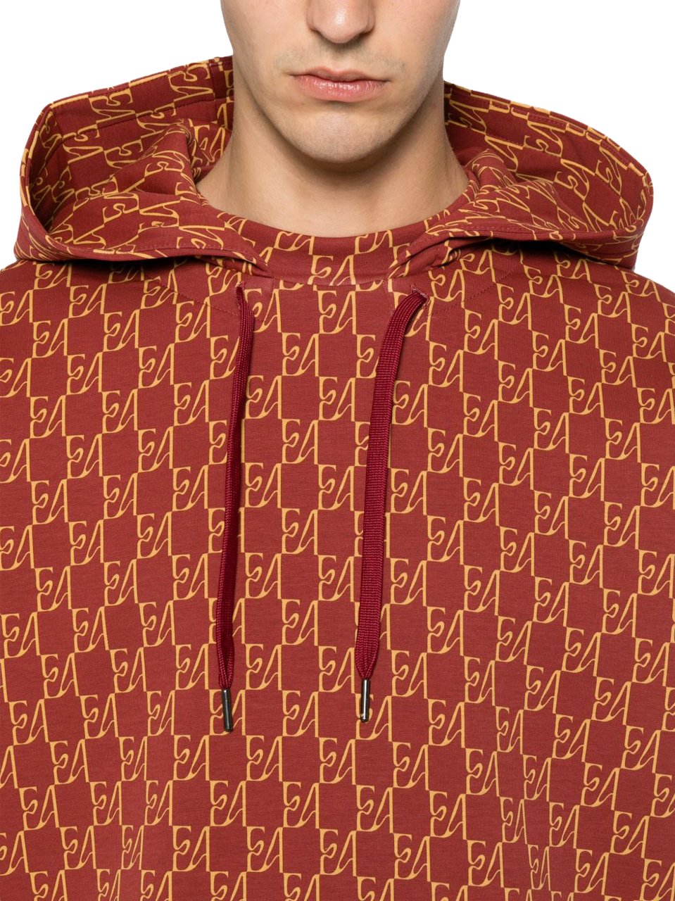 Emporio Armani Sweaters Red Maroon