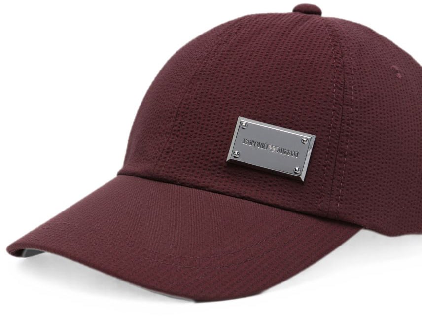 Emporio Armani Hats Brown Maroon