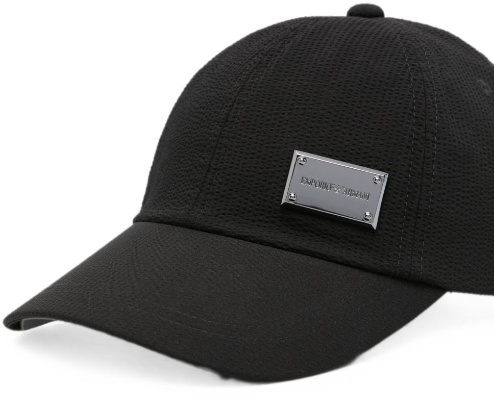 Emporio Armani Hats Black Zwart