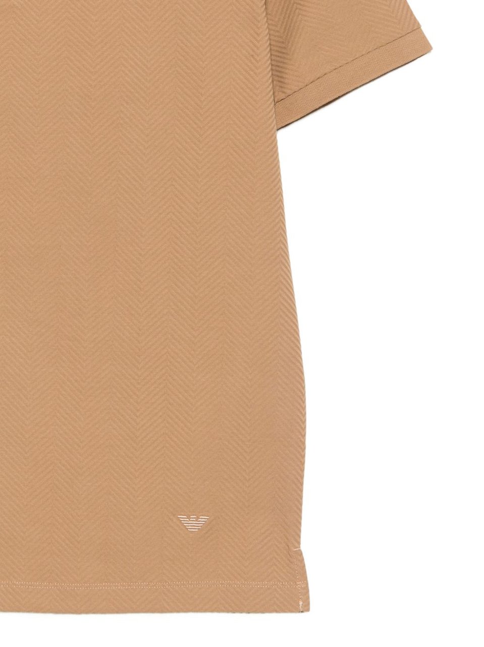 Emporio Armani T-Shirts And Polos Brown Beige