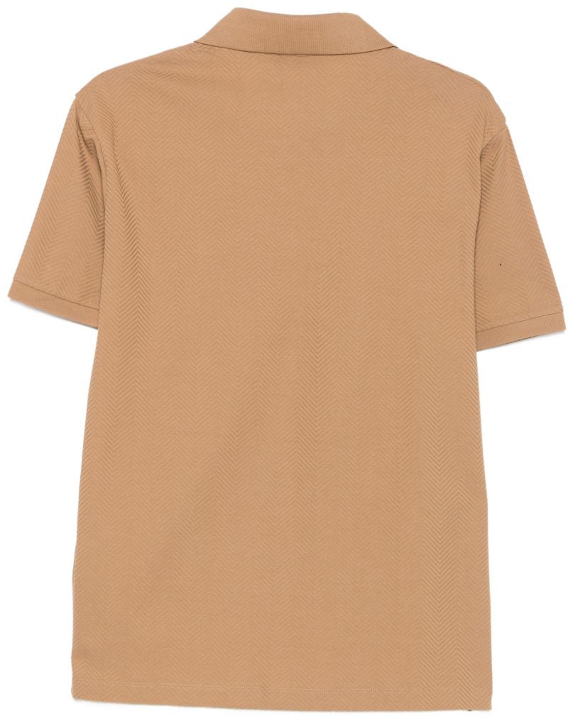 Emporio Armani T-Shirts And Polos Brown Beige