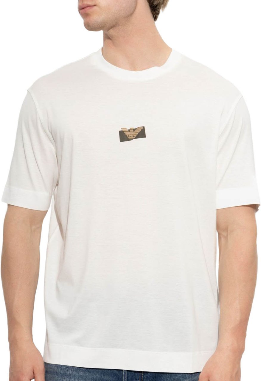 Emporio Armani T-Shirts And Polos White Wit