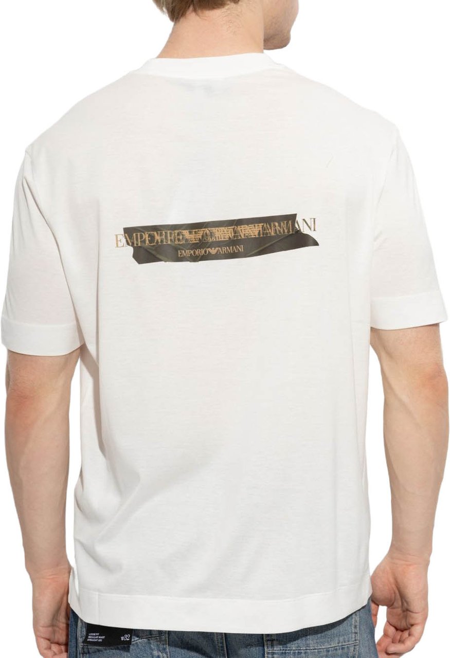 Emporio Armani T-Shirts And Polos White Wit