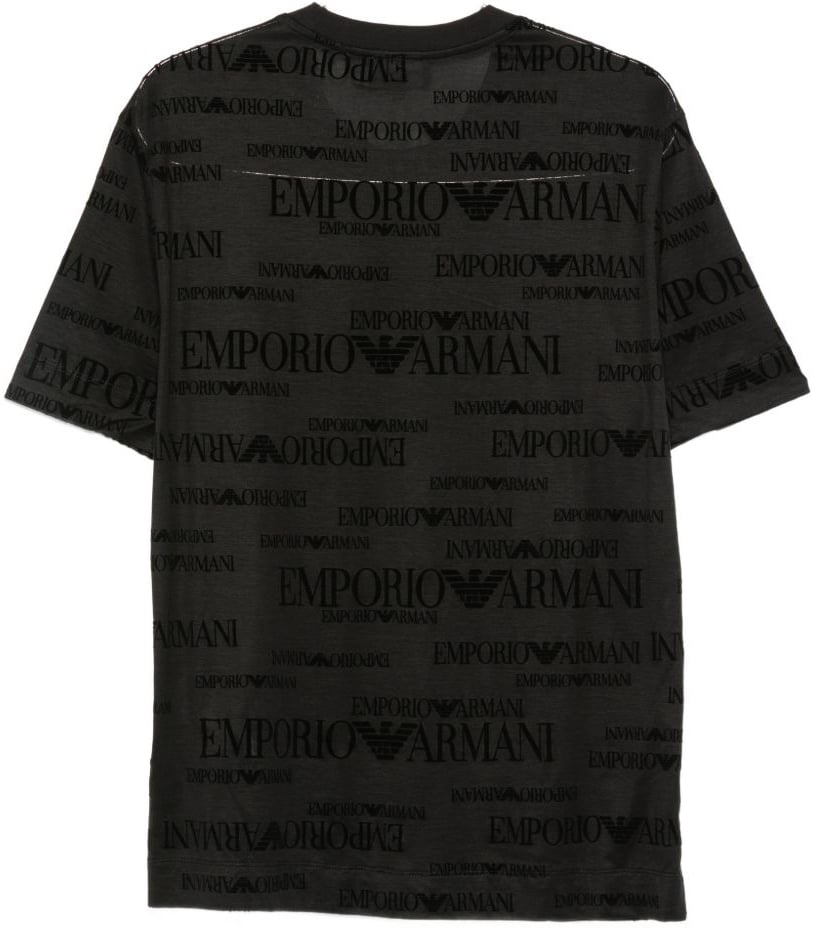 Emporio Armani T-Shirts And Polos Black Donkergrijs