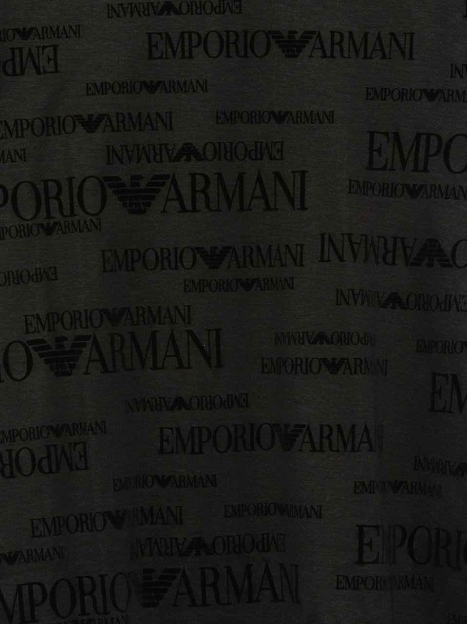 Emporio Armani T-Shirts And Polos Black Donkergrijs