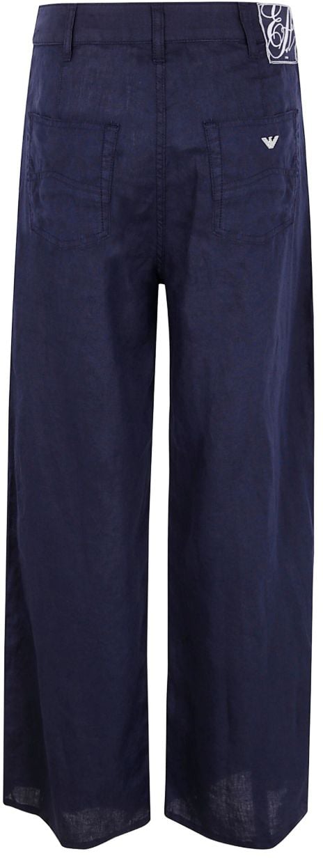 Emporio Armani Trousers Blue Blauw