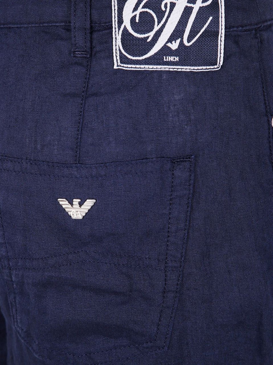 Emporio Armani Trousers Blue Blauw