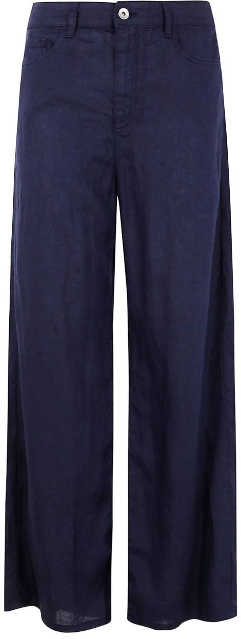 Emporio Armani Trousers Blue Blauw