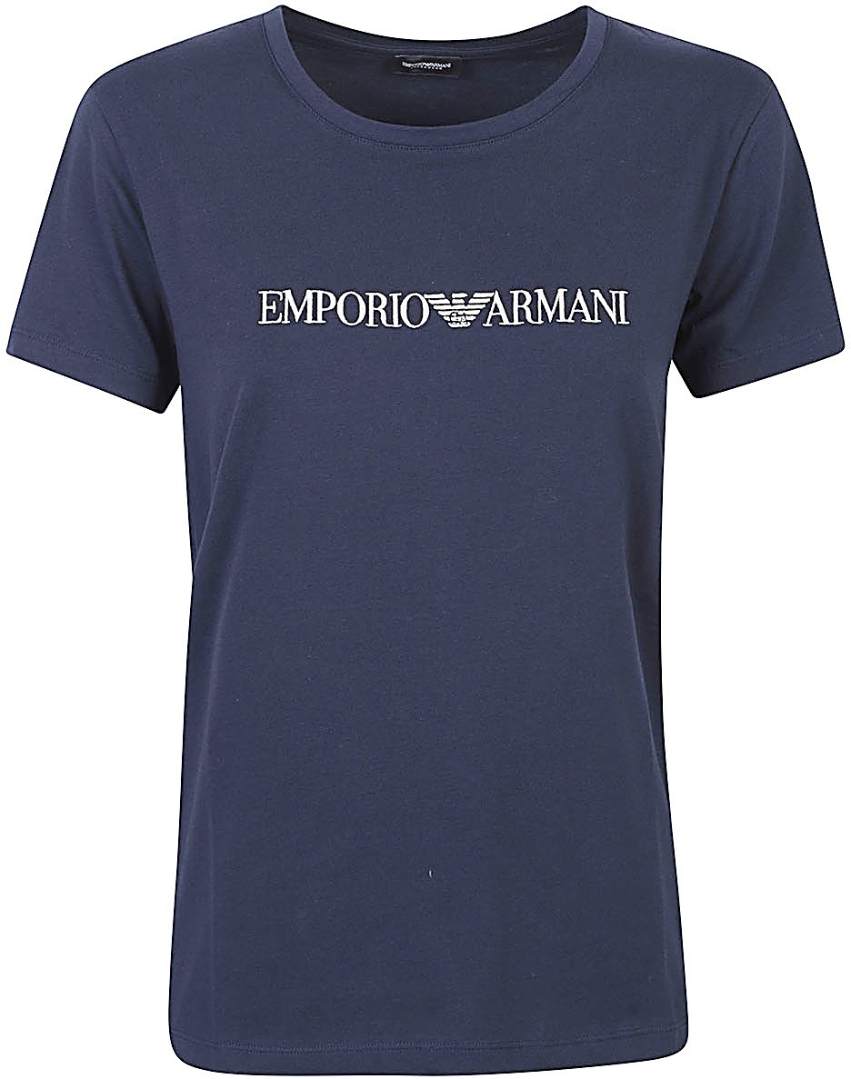 Emporio Armani T-Shirts And Polos Blue Blauw