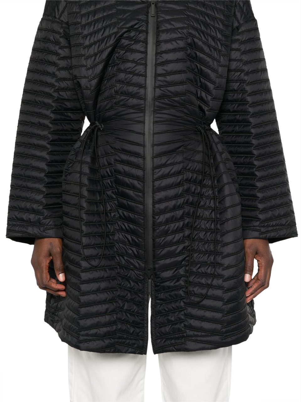 Emporio Armani Coats Black Zwart